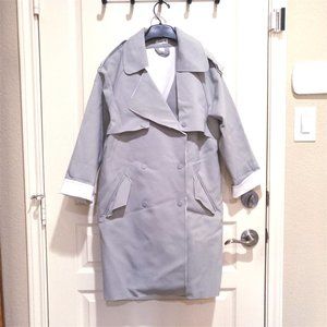 High Quality Trench Coat Over Size Gray